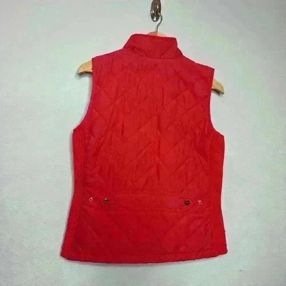 Lauren Ralph Lauren black label zip up vest size S women’s reddish color - Picture 4 of 4